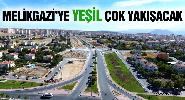 Melikgazi'de Sonbahar Ağaçlandırma ve Çimlendirme Çalışmaları