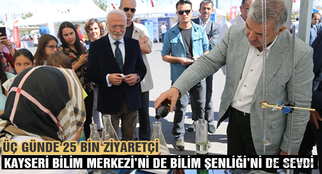 ÜÇ GÜNDE 25 BİN ZİYARETÇİ