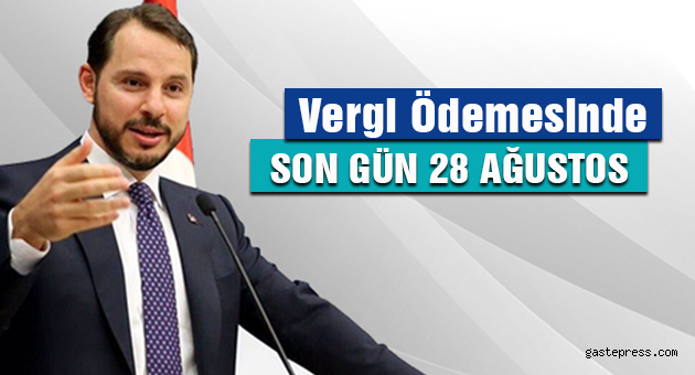 Vergi ödemesinde son gün 28 Ağustos