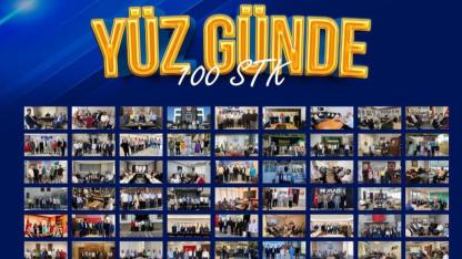 AK Parti Kayseri İl Teşkilatı ‘Yüz Günde 100 STK Ziyareti’ programını tamamladı!