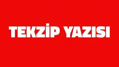 Haber Tekzip Yazısı