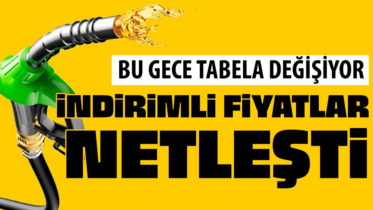 İndirimli akaryakıt fiyatları belli oldu! Bu gece tabelaya yansıyacak!