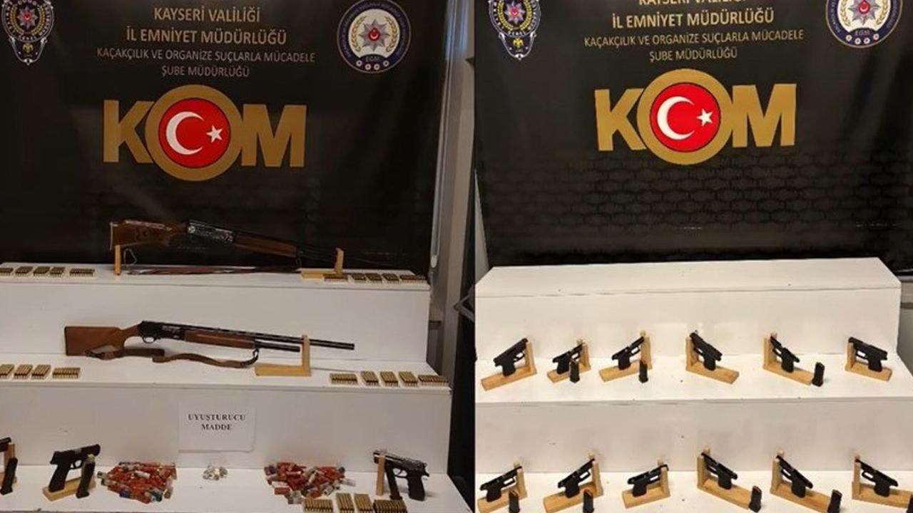 Kayseri merkezli 4 ilde silah kaçakçılığı operasyonu!