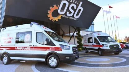 Kayseri OSB, Sağlık Müdürlüğü’ne tahsis edilmek üzere 2 ambulansı filosuna kattı!