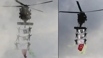 Kayseri'de ‘çelik kanatlı' 29 Ekim coşkusu!