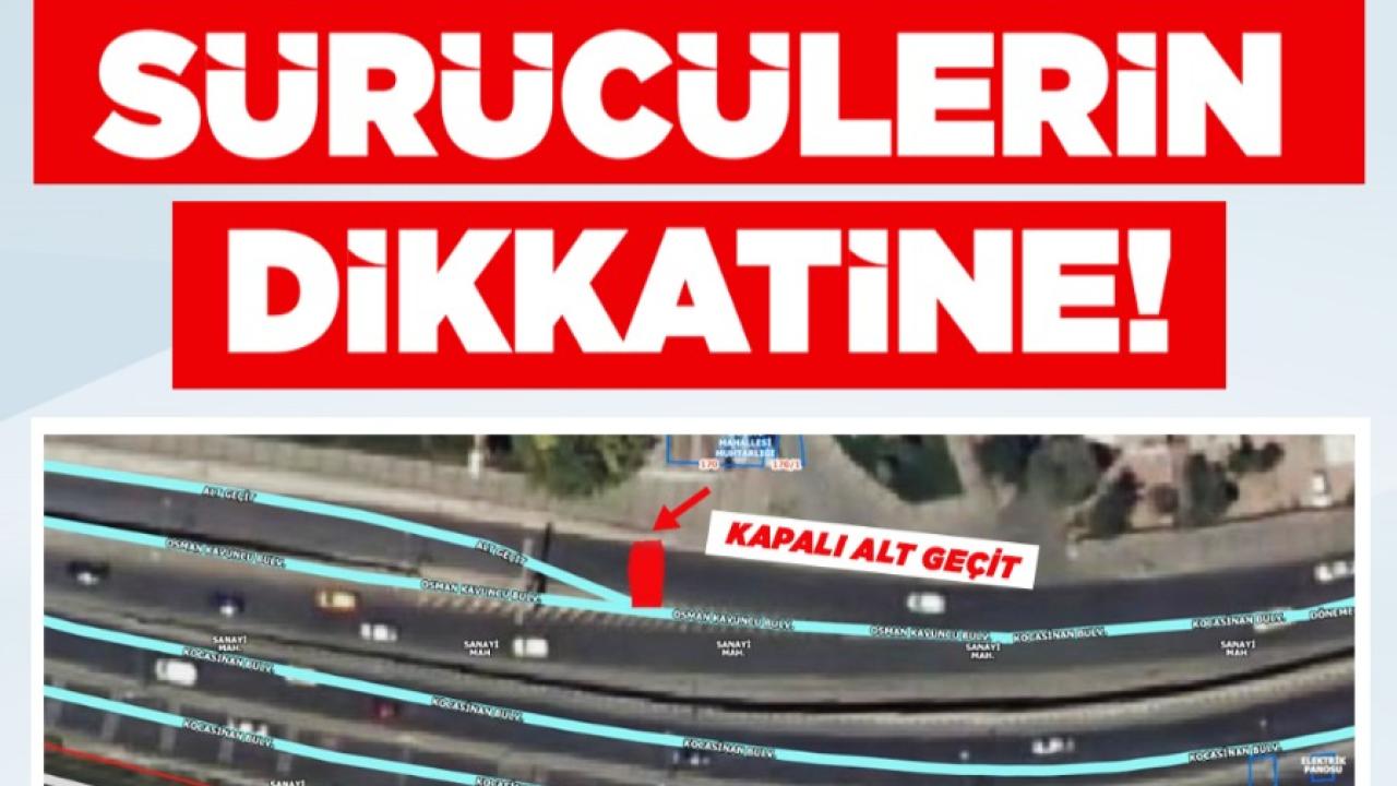 Kayseri’de Kritik Trafik Uyarısı: Osman Kavuncu Bulvarı Dakikalar İçinde Kapanıyor!