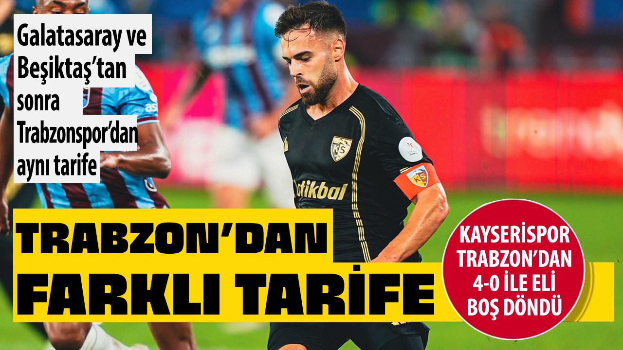 Kayserispor, Trabzon deplasmanında tanıdık skorla mağlup oldu!