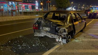 Kaza yapan alkollü sürücü polise: "Beni alın bırakmayın"