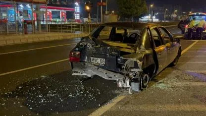 Kaza yapan alkollü sürücü polise: "Beni alın bırakmayın"