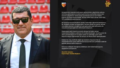 Nurettin Açıkalın: "Biz kazanıp kazanmamaktan ziyade, haksızlığa uğramak istemiyoruz"