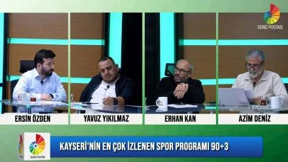 Ersin Özden Moderatörlüğünde, 90+3 Deniz Postası TV’de! 21.10.2025