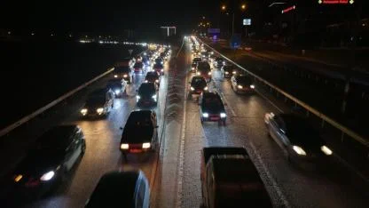 Ara Tatilin Son Gününde Kırıkkale’de Trafik Yoğunluğu Havadan Görüntülendi!