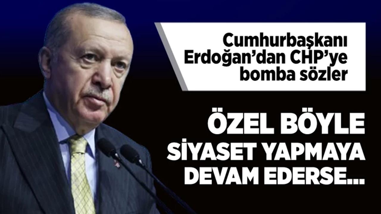 Cumhurbaşkanı Erdoğan'dan Terörsüz Türkiye açıklaması! CHP'ye bomba sözler!