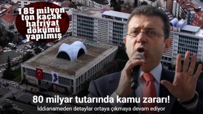 İmamoğlu İddianamesinde 185 Milyon Ton Kaçak Hafriyat ve 80 Milyar Liralık Zarar İddiası!
