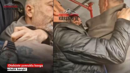 Kayseri’de Otobüste Küfürlü Konuşma Tartışması Yumruklu Kavgaya Dönüştü!