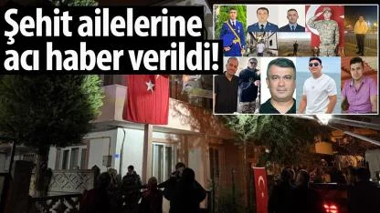 Şehit ailelerine acı haber verildi: Evlere bayraklar asıldı, taziye çadırları kuruldu!