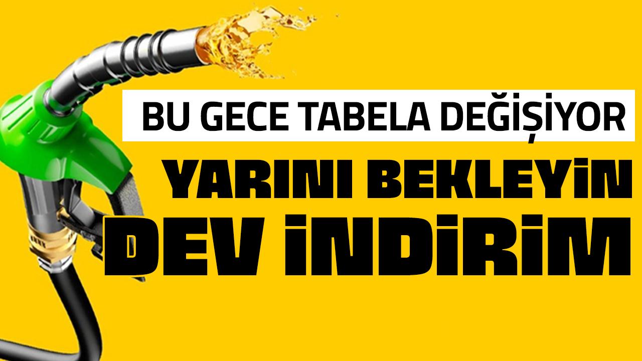 Bugün doldurmayın! Akaryakıtta büyük indirim yarın pompaya yansıyor!