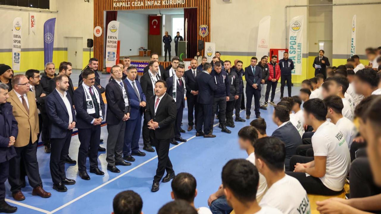 Bünyan Çocuk Cezaevi’nde 64’üncü Erva Spor Okulu Açıldı!