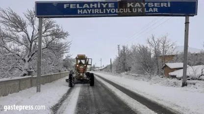 Kayseri’de Karla Mücadele Çalışmaları Başladı!