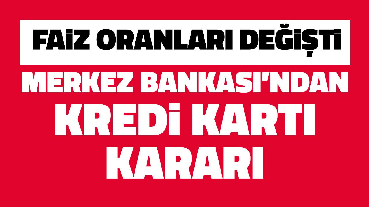 Merkez Bankası'ndan kredi kartı kararı!
