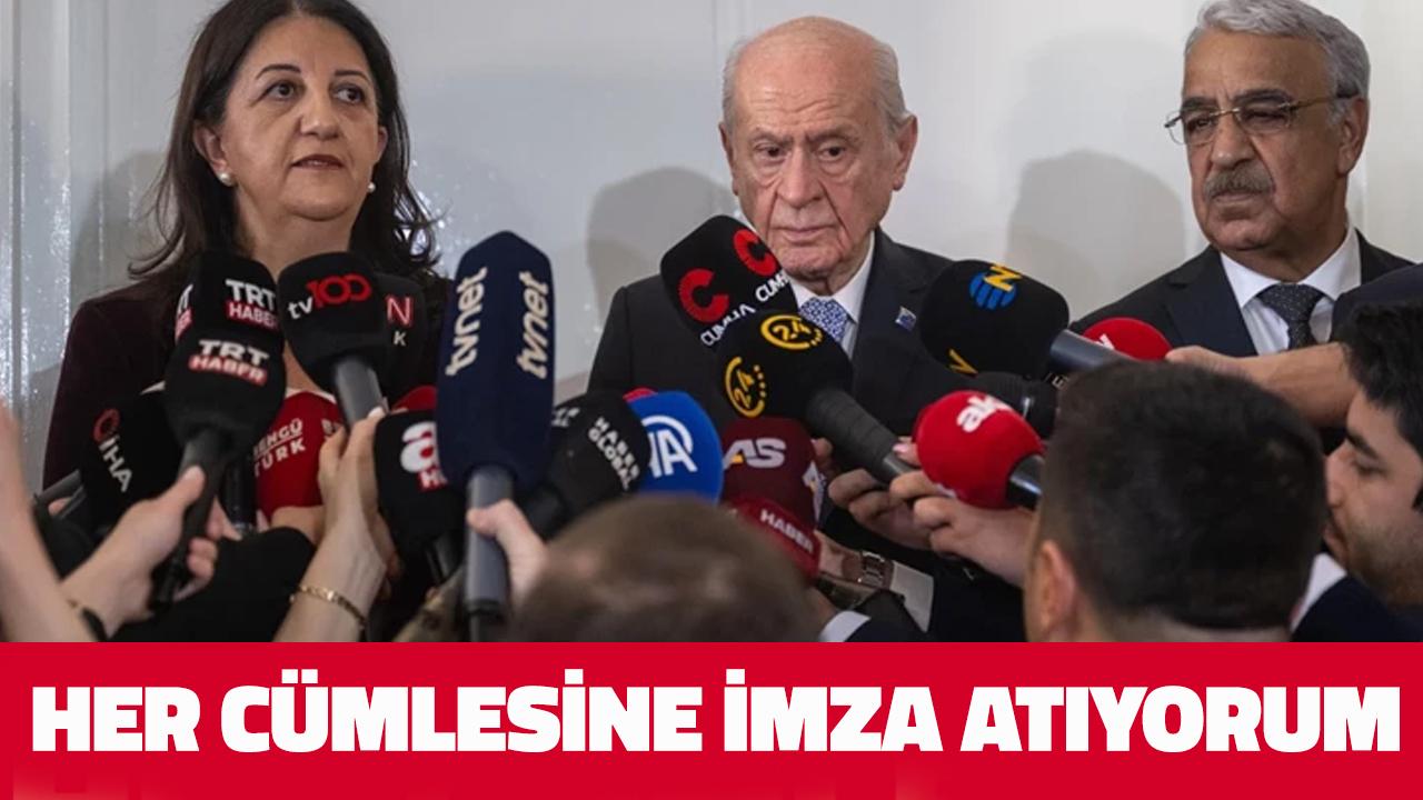 MHP Genel Başkanı Bahçeli, DEM Parti heyetini kabul etti! Bahçeli: Her cümlesine imzamı atıyorum!