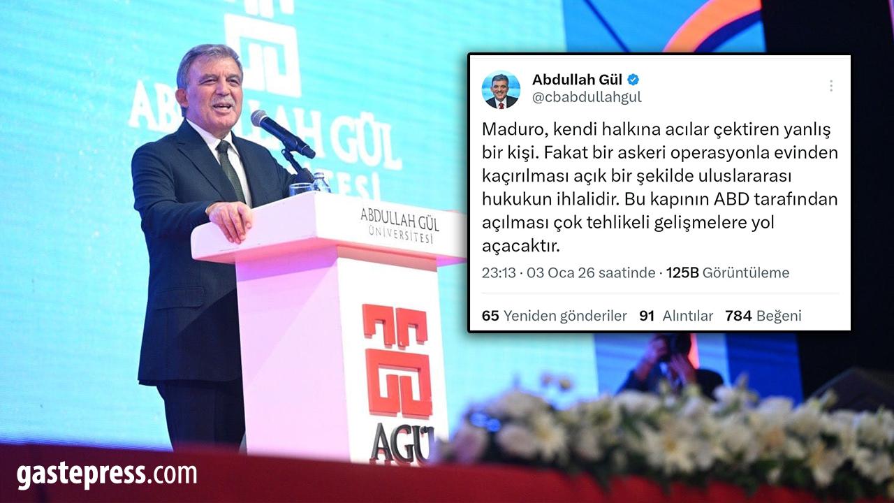 Abdullah Gül’den “Maduro” açıklaması!