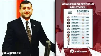 Baki Ersoy gençlerin en beğendiği milletvekilleri arasında!