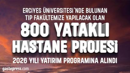Başkan Büyükkılıç’tan Yeni Hastane Müjdesi: 800 Yataklı Proje 2026 Yatırım Programında