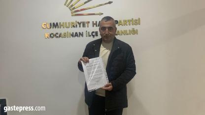 CHP Üyesi İl Teşkilatını Genel Merkeze Şikâyet Etti