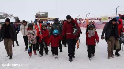 Erciyes’te Şehit Çocuklarına Kayak Eğitimi!