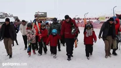 Erciyes’te Şehit Çocuklarına Kayak Eğitimi!