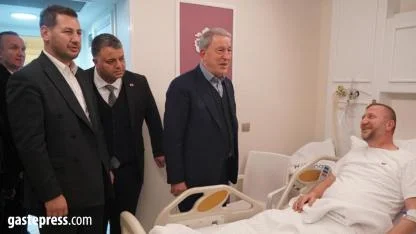 Hulusi Akar ve Muammer Topsakal’dan Deniz Mustafa Çağan’a Geçmiş Olsun Ziyareti!