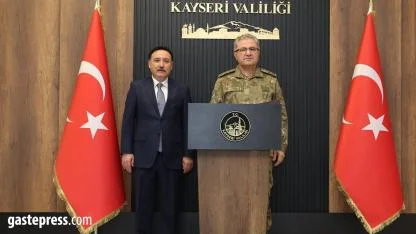 Kara Kuvvetleri Komutanı Tokel ve Bakan Yardımcısı Ayhan’dan Vali Çiçek’e ziyaret!