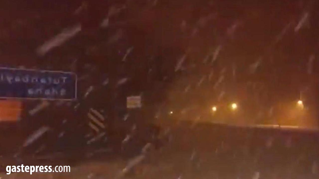 Kayseri-Kahramanmaraş kara yolu tipi nedeniyle trafiğe kapatıldı!