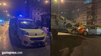 Kayseri’de Hafif Ticari Araç ile Otomobil Çarpıştı: 4 Yaralı!