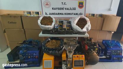 Kayseri’de Kaçak Tütün Operasyonu: Binlerce Makaron ve Tütün Ele Geçirildi!