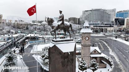 Kayseri'de kar güzelliği!