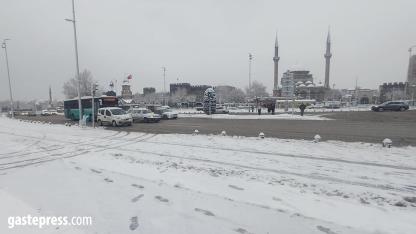 Kayseri’de Kar Yağışı Kent Genelinde Etkili Oldu!