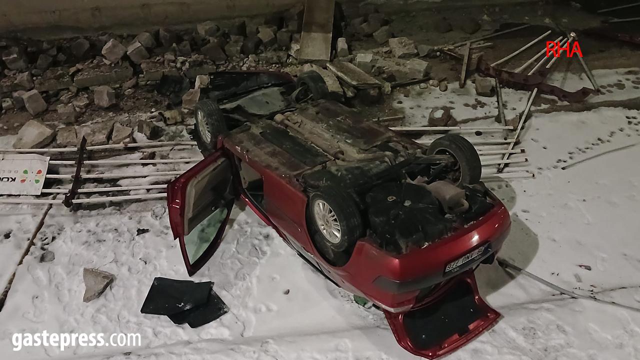 Kayseri’de Otomobil Sulama Kanalına Düştü: 1 Yaralı