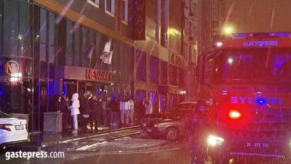 Otelin Bodrumunda Yangın Paniğe Neden Oldu!