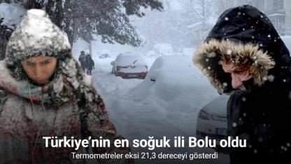 Türkiye’nin en soğuk ili Bolu oldu!