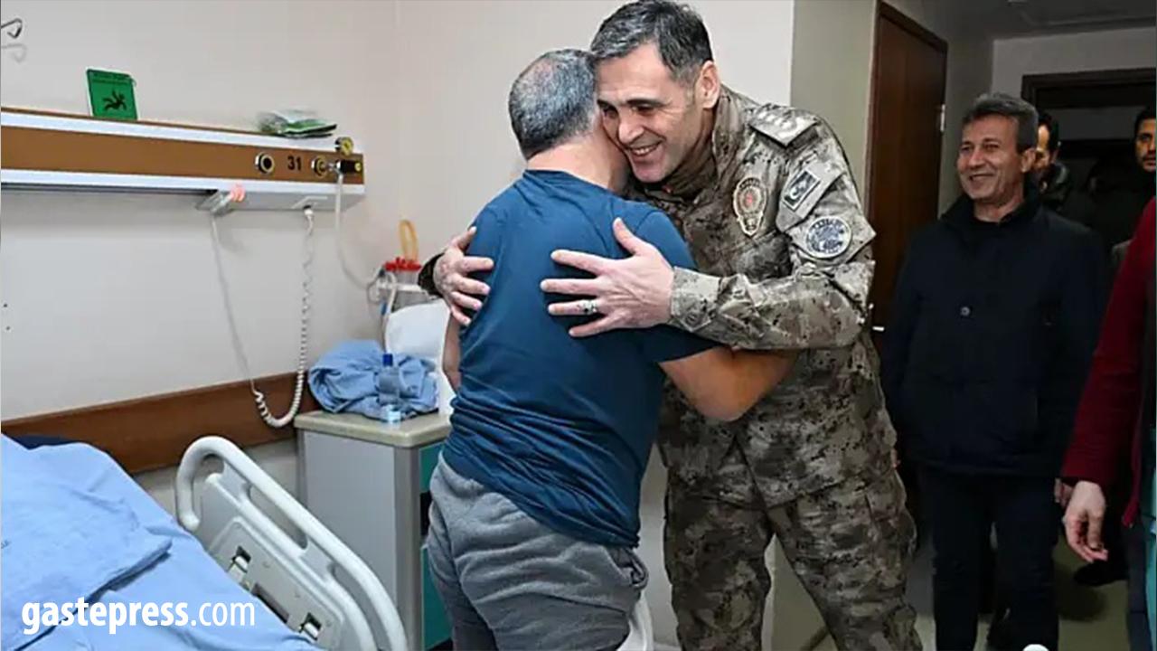 Atanur Aydın Yaralanan Polisi Hastanede Ziyaret Etti!