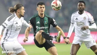 Beşiktaş deplasmanda Kocaelispor'la 1-1 berabere kaldı!