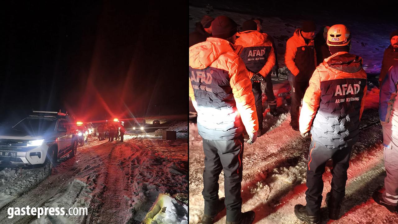 Kayseri’de Dağda Mahsur Kalan 3 İşçi Kurtarıldı!