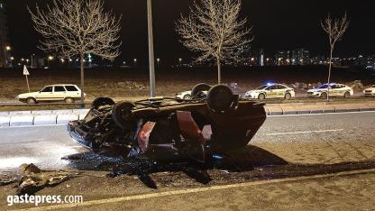 Kayseri’de Kaza: Otomobil Ters Döndü, 4 Kişi Yaralandı!