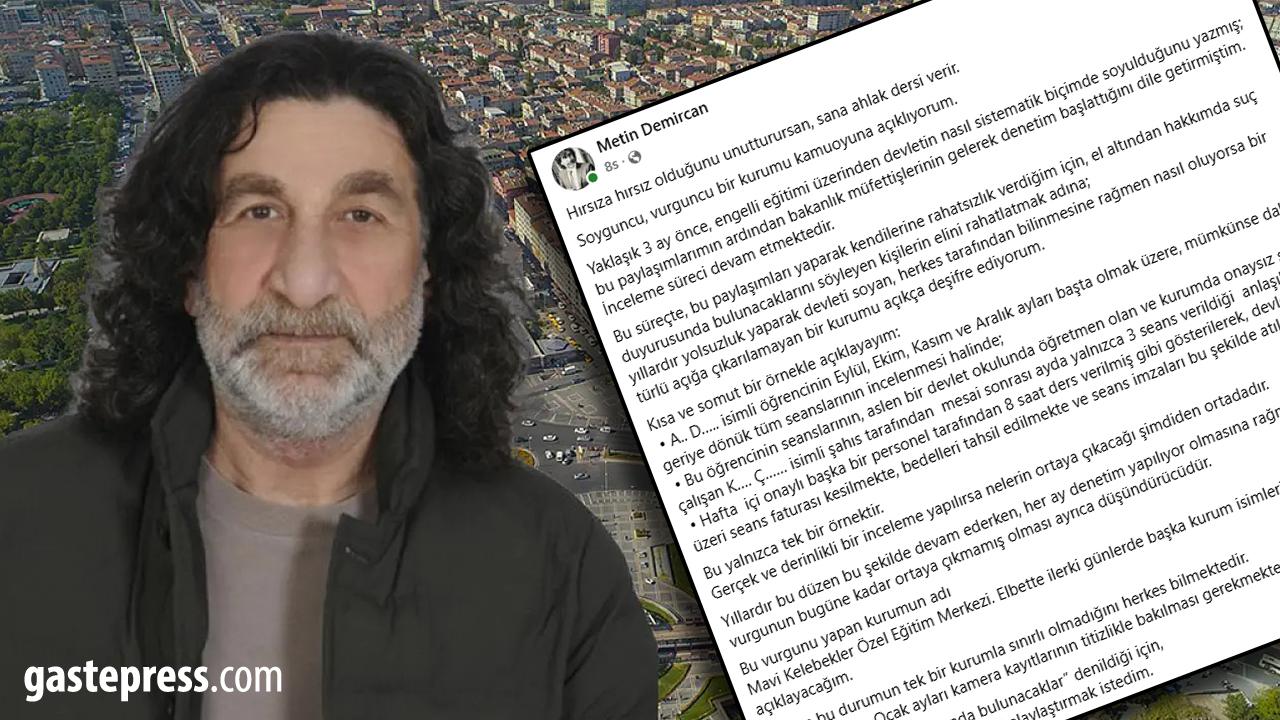 Metin Demircan’dan Sert Çıkış: Özel Eğitim Merkezine Yolsuzluk Suçlaması!