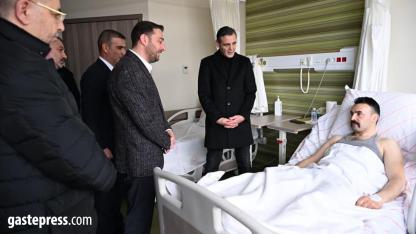 MHP Kayseri İl Başkanı’ndan Yaralı Özel Harekat Polisine Ziyaret!