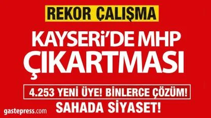 MHP Kayseri’de Rekor Faaliyet: Binlerce Hane, Esnaf ve Yeni Üye ile Sahada Güçlü Çalışma!