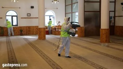 Talas'ın camilerinde Ramazan'a özel temizlik!