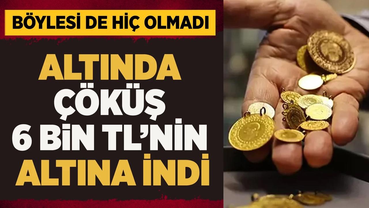 Altın fiyatlarında tarihi çöküş!